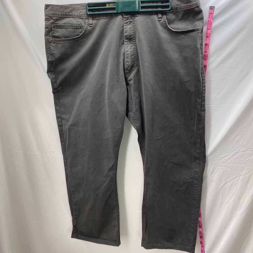 Wrangler Straight Fit Flex Waist Men's Jeans 42x30 Solid Gray